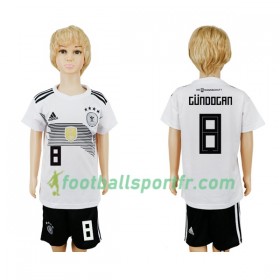 Tenue Allemagne Gundogan 8 Enfant Domicile Coupe du monde 2018 Maillot de Foot